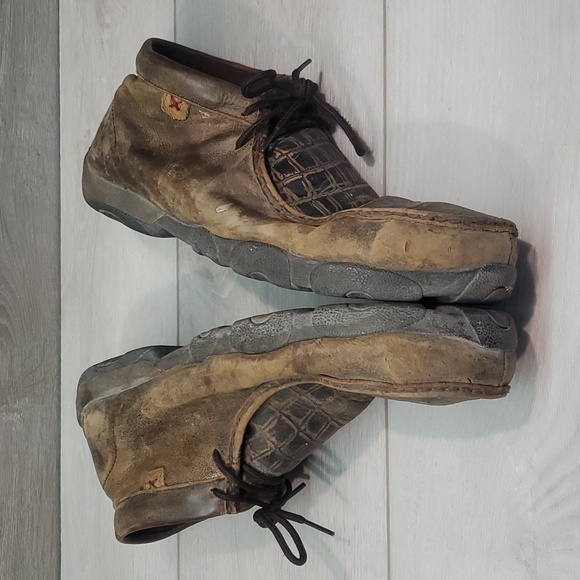 Twisted X Mens Steel Toe Moccasin Driving Shoes sz 13M - Picture 9 of 15